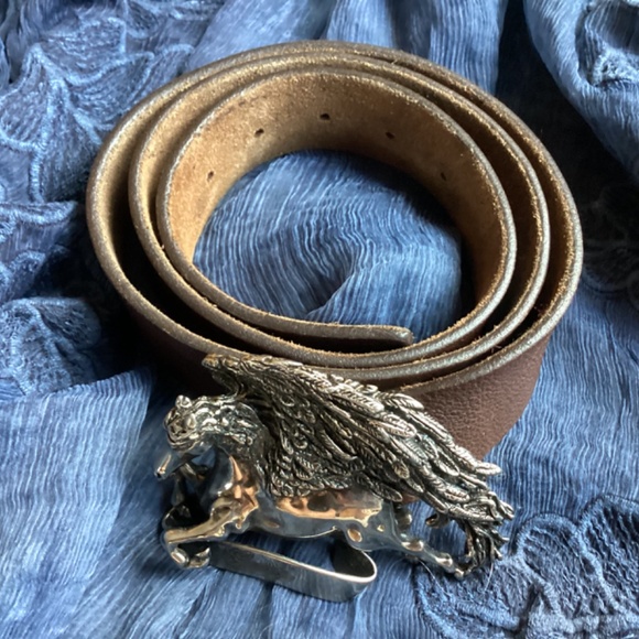 Gucci Pegasus Leather Belt main image 7